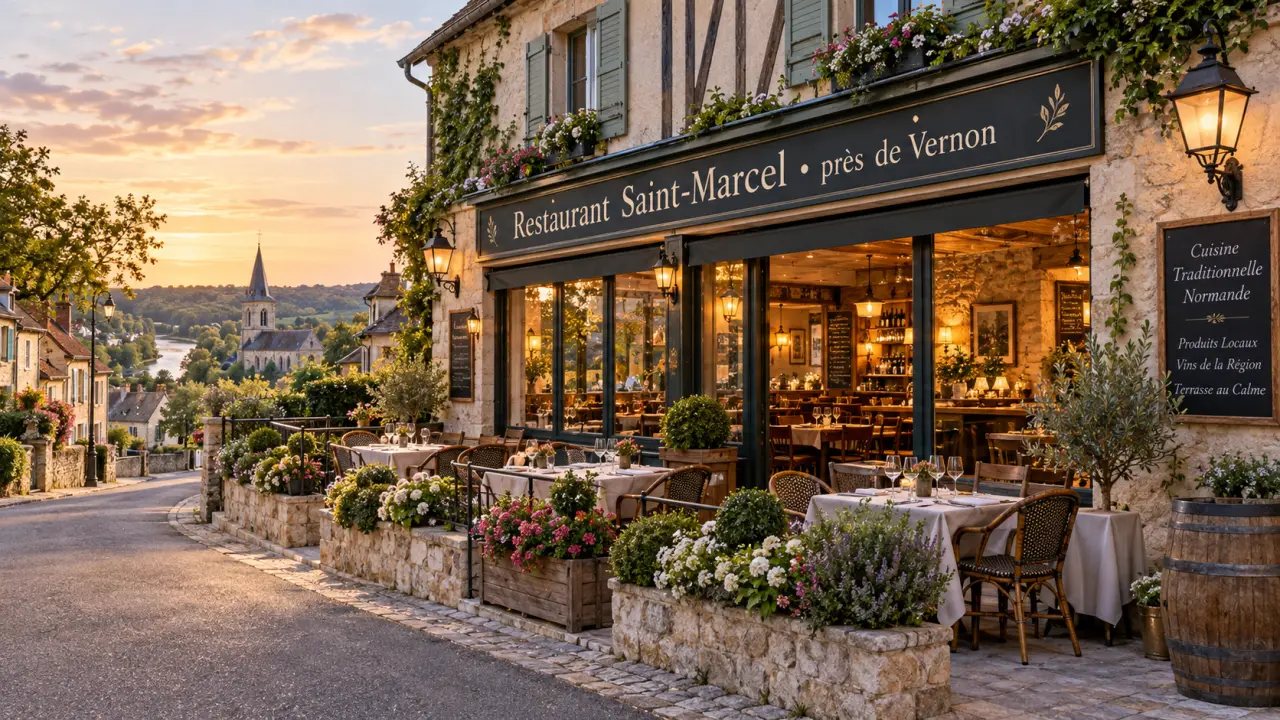 Restaurant à Saint-Marcel : choisir près de Vernon sans confondre avec Paris