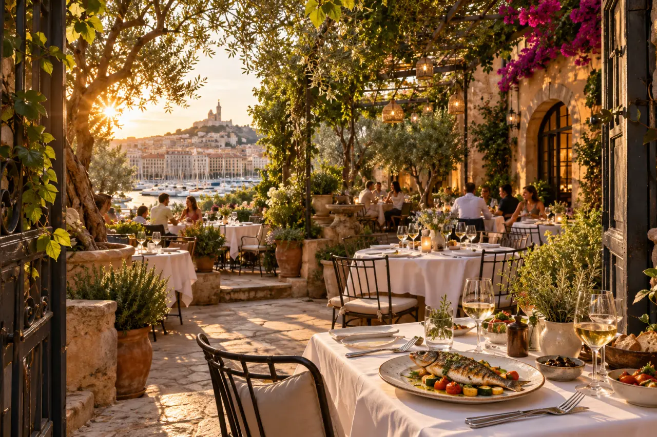 Restaurant La Passarelle à Marseille : un jardin près du Vieux-Port, mais quelle expérience à table ?