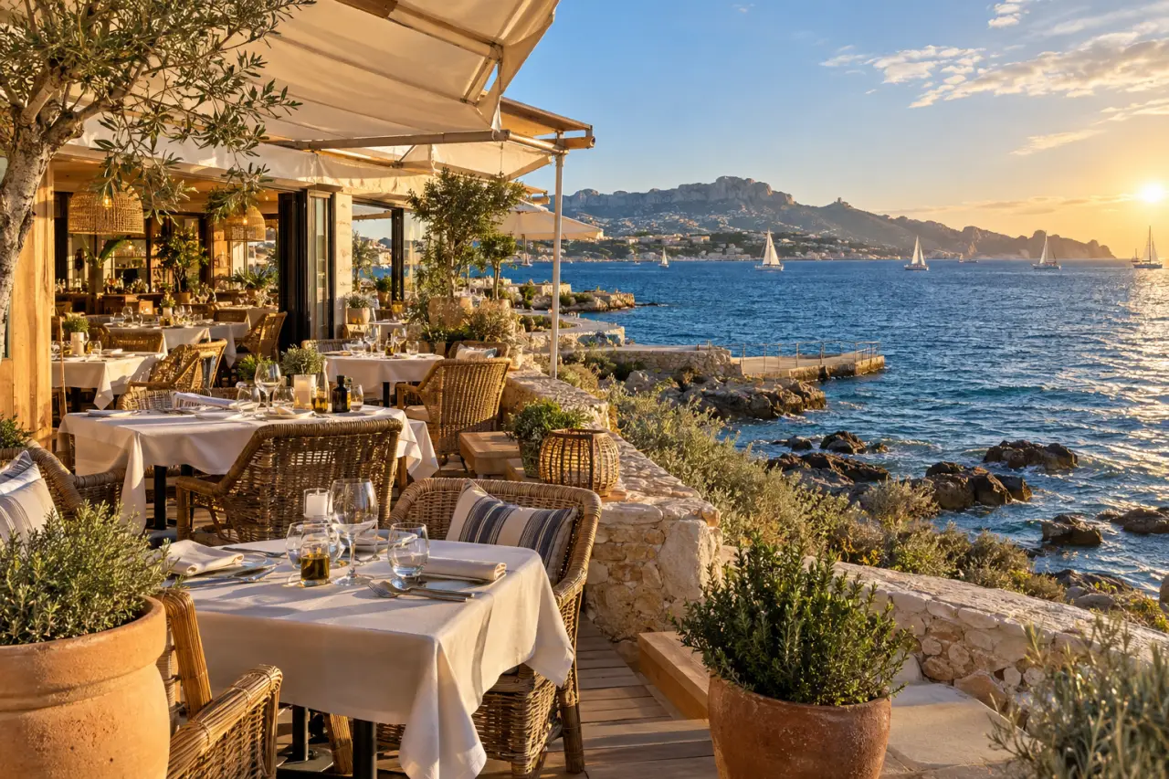Rouge et Roche à Marseille : un restaurant traditionnel face à la mer à la Pointe Rouge