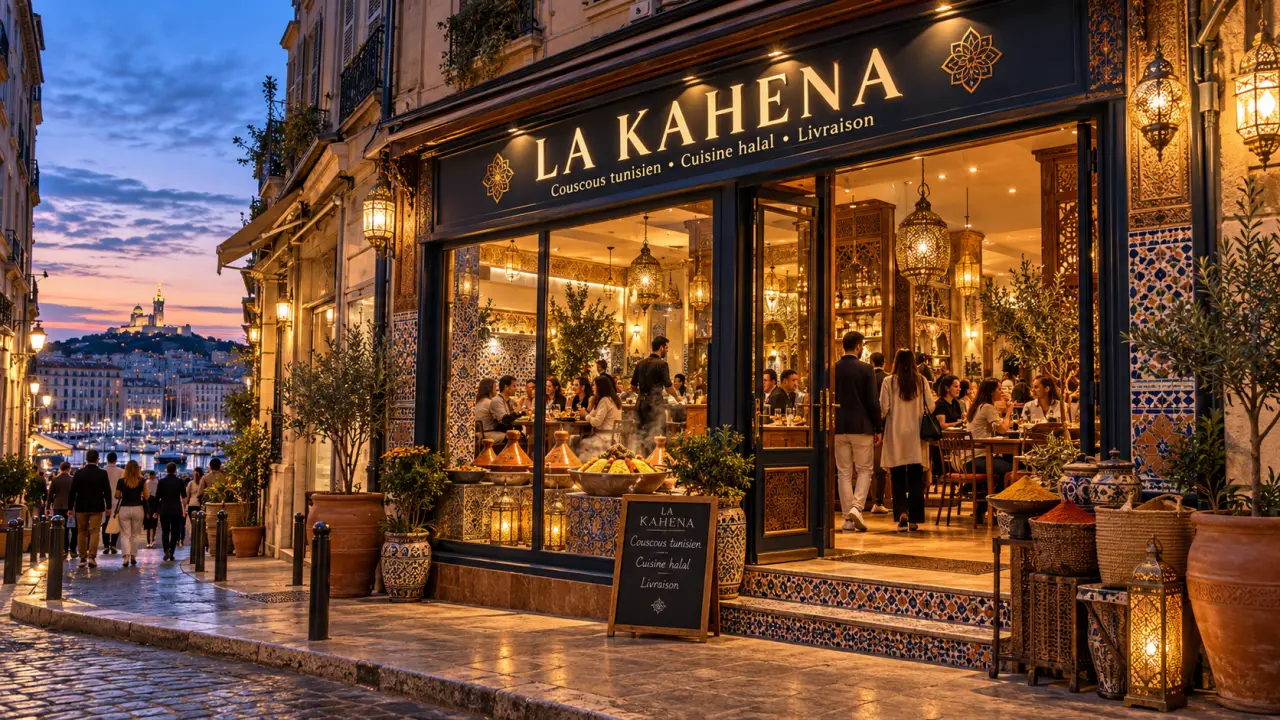 Restaurant La Kahena à Marseille : couscous tunisien, cuisine halal et livraison