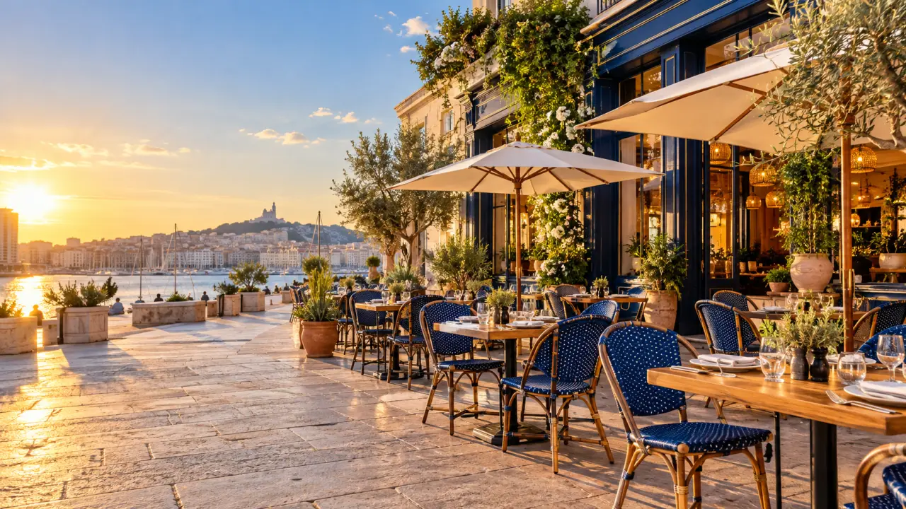Bistro Bleu Marseille : à 260 mètres de Joliette, une terrasse et des formules dès 16,40 €