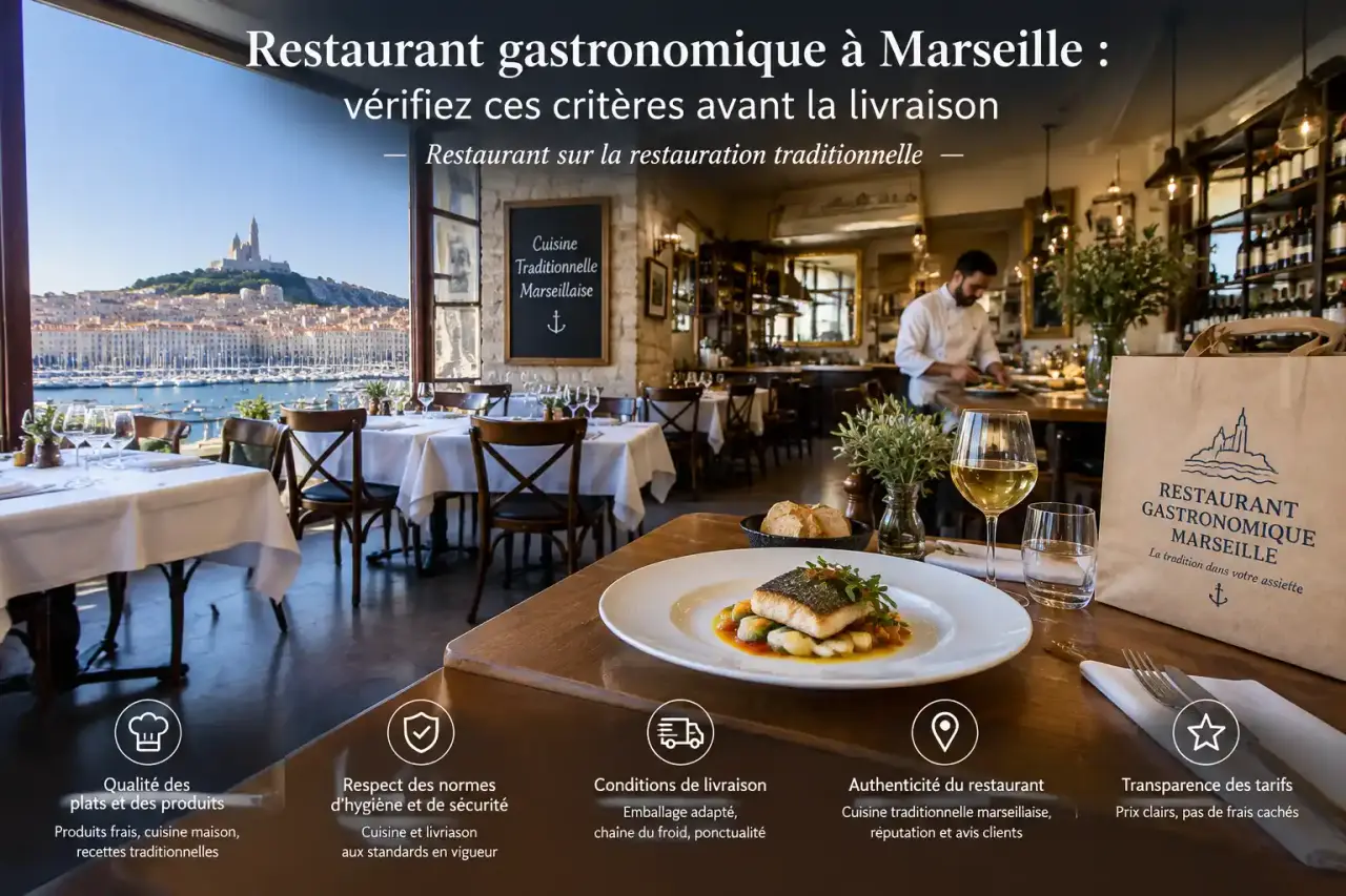 Restaurant gastronomique à Marseille : vérifiez ces critères avant la livraison